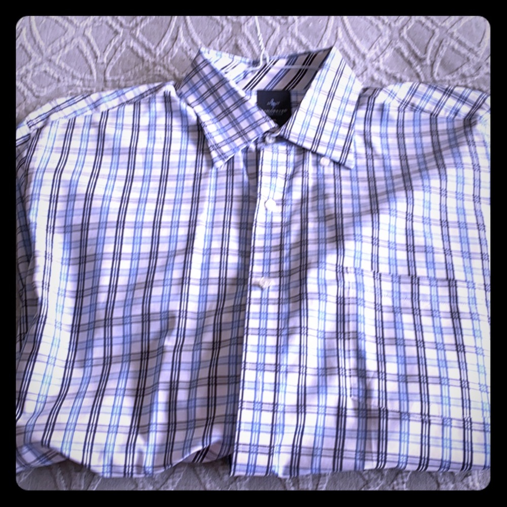 Tailorbyrd Men’s Long Sleeved  Plaid Shirt XL